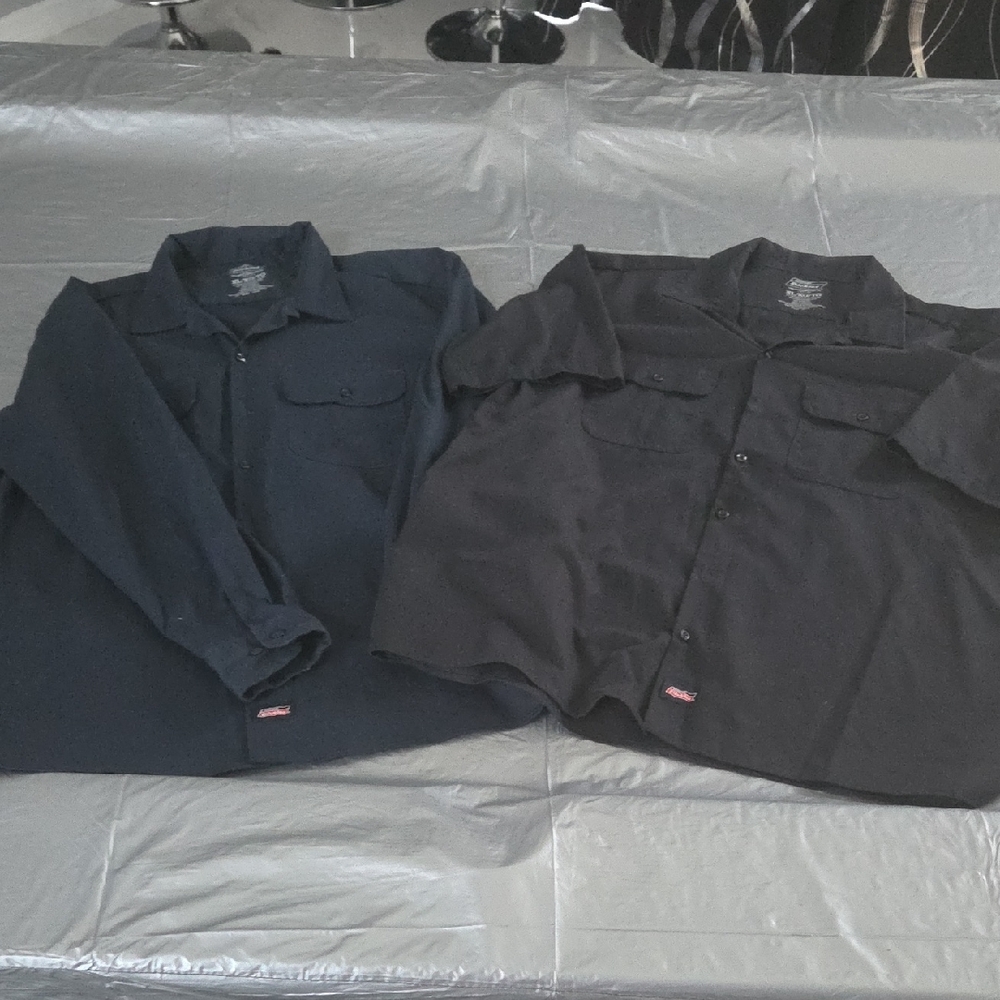 Dickies Black Work Shirt with Interior Label